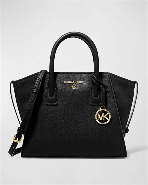 michael kors avril vanilla|Michael Kors Avril Small Leather Satchel.